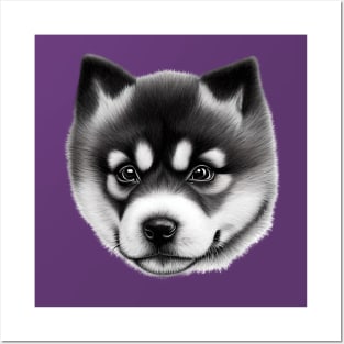 Akita Inu Puppy Posters and Art